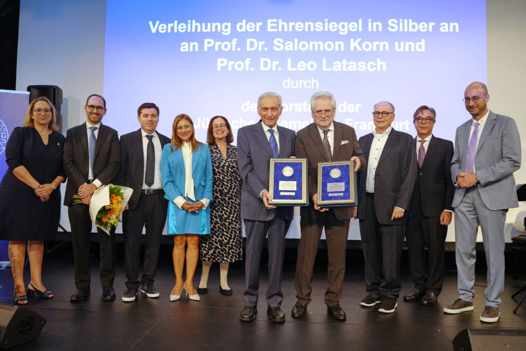 Ehrensiegelverleihung an Prof. Dr. Salomon Korn und Prof. Dr. Leo Latasch