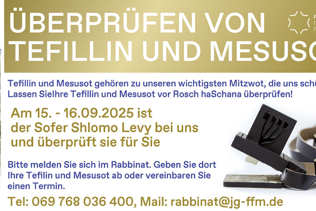 Tefillin und Mezuzot 2025 FB Banner