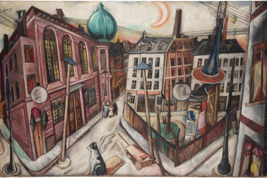 Sg1239 max beckmann die synagoge frankfurt am main 1919 12
