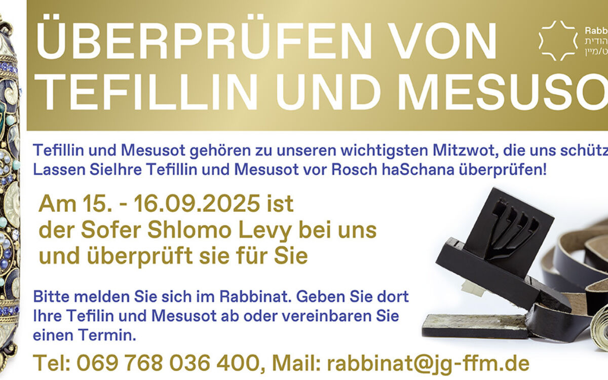 Tefillin und Mezuzot 2025 FB Banner