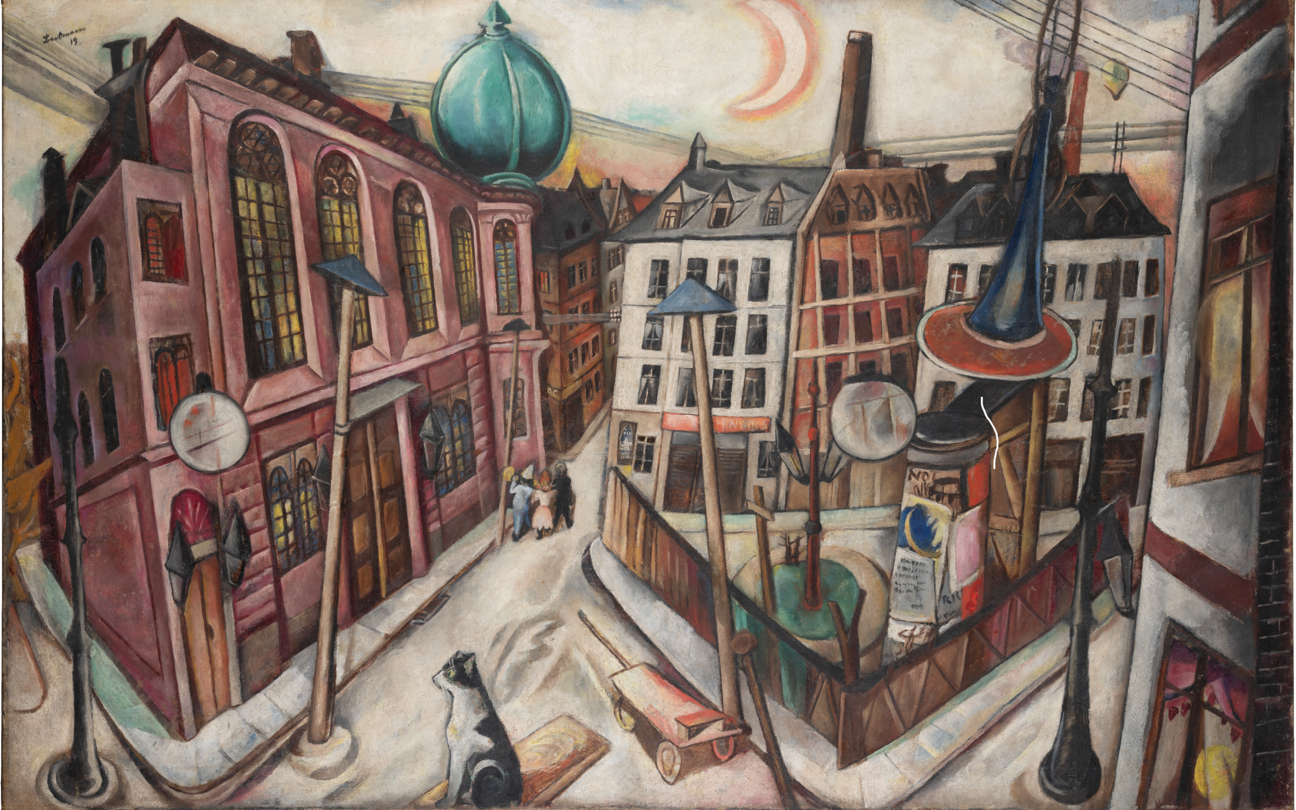 Sg1239 max beckmann die synagoge frankfurt am main 1919 12